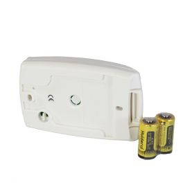 SENSOR INALAMBRICO RUPTURA VIDRIO SAT SAC-2036W PARTE POSTERIOR