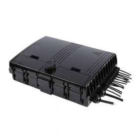 Caja NAP SAT 8 Puertos IP65 con Splitter 1X8 SC-APC y Adaptadores